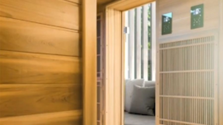 Cabine de sauna de style simple